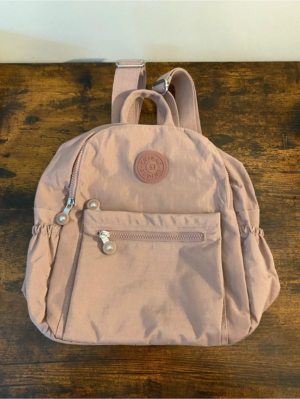 Chibao Blush Pink Women's Backpack - Casual Everyday Bag